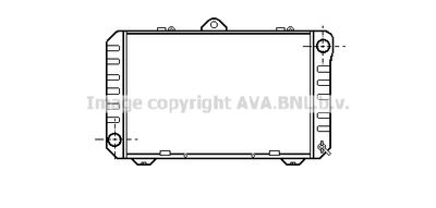 Радиатор, охлаждение двигателя AVA QUALITY COOLING TO2167 для TOYOTA LITEACE