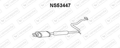 VENEPORTE NS53447 Глушитель выхлопных газов  для NISSAN SUNNY III Hatchback (N14) 2.0 D