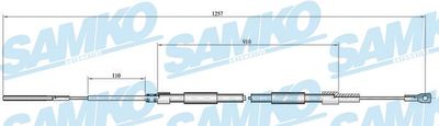 Тросик, cтояночный тормоз SAMKO C0084B для BMW Z3