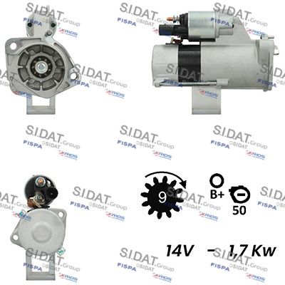 SIDAT S12VA0250A2 Стартер  для AUDI A4 (Ауди А4)