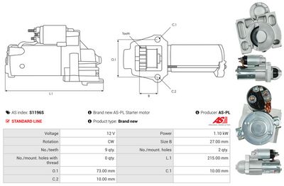STARTER AS-PL S1196S 4