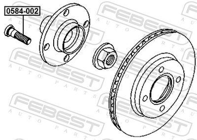 BOLT ROATA FEBEST 0584002 1