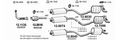 SISTEM DE ESAPAMENT ASSO ART0868
