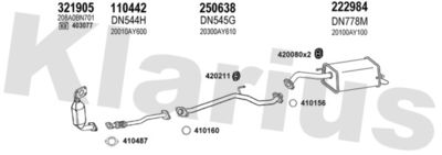 Układ wydechowy KLARIUS 270445E
