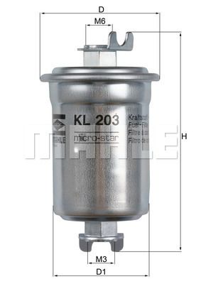 Топливный фильтр KNECHT KL 203 для SUZUKI X-90
