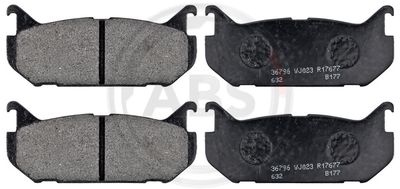Комплект тормозных колодок, дисковый тормоз A.B.S. 36796 для MAZDA MX-6