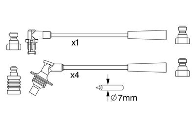 BOSCH Zündleitungssatz