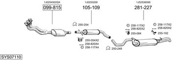Изпускателна система BOSAL SYS07110