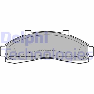 Комплект тормозных колодок, дисковый тормоз DELPHI LP1625 для FORD USA EXPLORER
