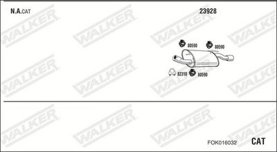 Изпускателна система WALKER FOK016032