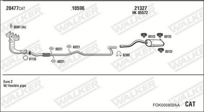 Изпускателна система WALKER FOK005802AA
