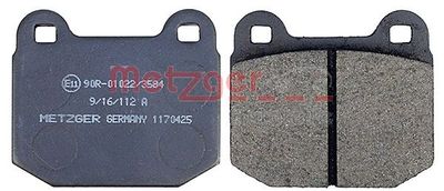 BREMSBELAGSATZ SCHEIBENBREMSE METZGER AUTOTEILE 1170425 2