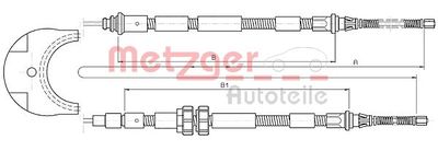 Тросик, cтояночный тормоз METZGER 10.5354 для FORD ESCORT