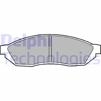 Комплект тормозных колодок, дисковый тормоз DELPHI LP208 для TRIUMPH ACCLAIM
