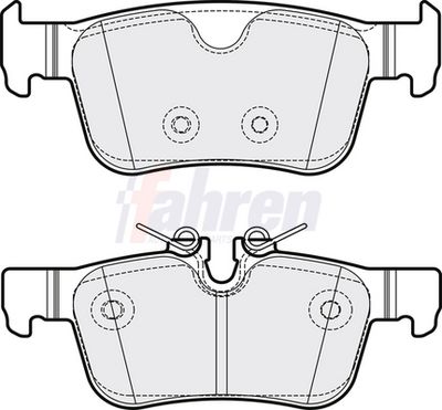 Fahren Brake Pad Set, disc brake FBP3885