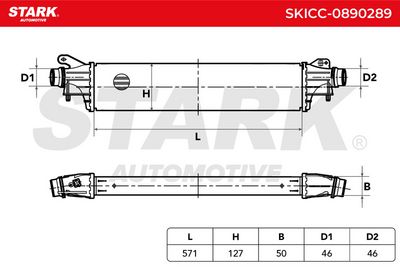 интеркулер (охладител за въздуха на турбината) STARK SKICC-0890289