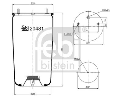 FEBI BILSTEIN Federbalg, Luftfederung