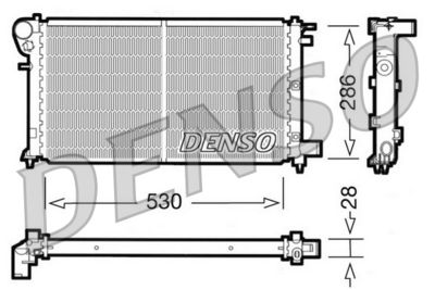DENSO Kühler, Motorkühlung (DRM21004)