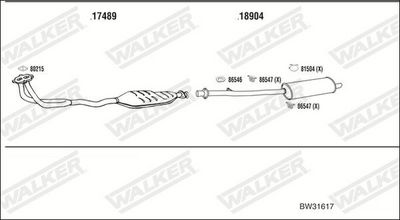 Изпускателна система WALKER BW31617