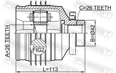 Joint Kit, drive shaft 1211-SFMTRH