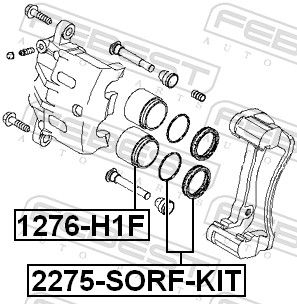 Piston, brake caliper 1276-H1F