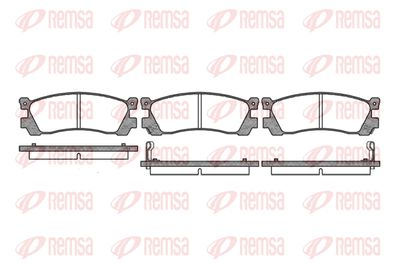 Комплект тормозных колодок, дисковый тормоз REMSA 0248.02 для MAZDA XEDOS