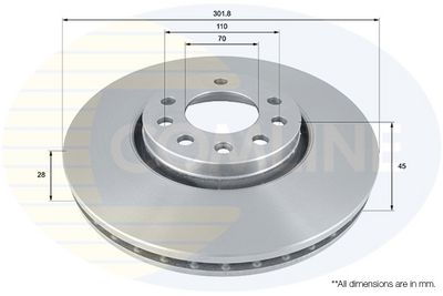 спирачен диск COMLINE ADC1115V