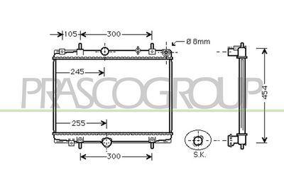 RADIATOR RACIRE MOTOR PRASCO CI520R002