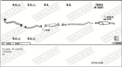 Изпускателна система WALKER OP40139B