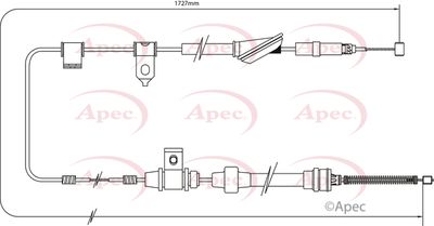 Cable Pull, parking brake APEC CAB1388