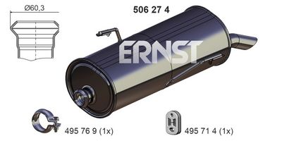 ENDSCHALLDäMPFER ERNST 506274