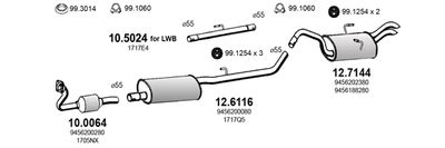 Układ wydechowy ASSO ART2802