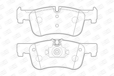 BREMSBELAGSATZ SCHEIBENBREMSE CHAMPION 573437CH 1