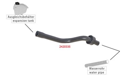 METZGER AUTOTEILE - Hadica chladenia FIAT , 2420335