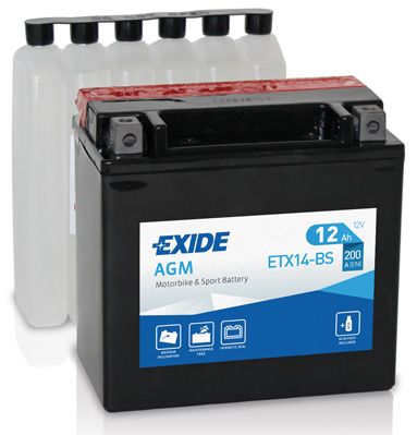 Стартерная аккумуляторная батарея EXIDE ETX14-BS для HONDA DN-01