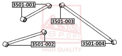 ASVA 3501-002 Сайлентблок рычага  для GREAT WALL (Грейтвол)