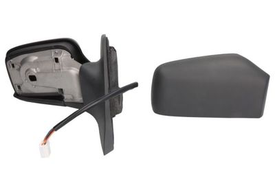 Zijspiegel Rechts (elektrisch, in reliëf, met verwarming, under-coated) past: VOLVO S40 I, V40 07.95-12.04