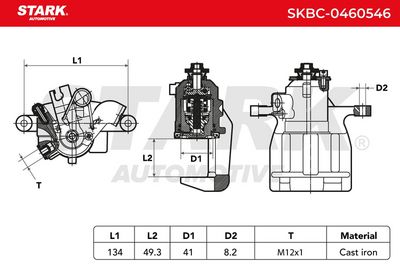 спирачен апарат STARK SKBC-0460546