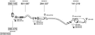Изпускателна система BOSAL SYS01433