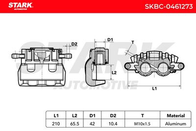 спирачен апарат STARK SKBC-0461273