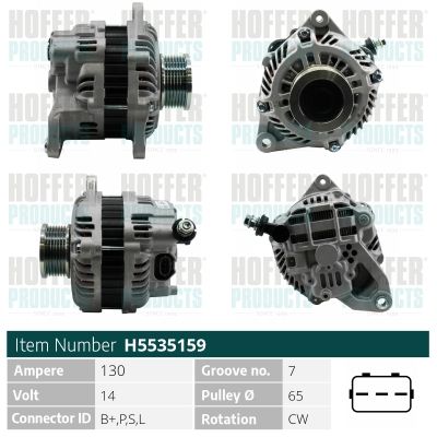 Генератор HOFFER H5535159 для NISSAN PATHFINDER