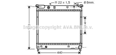 Радиатор, охлаждение двигателя AVA QUALITY COOLING SZ2036 для SUZUKI VITARA