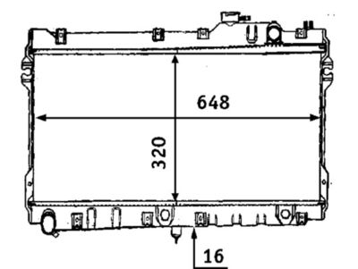 Radiateur - CR185000S - MAHLE