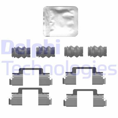 Комплектующие, колодки дискового тормоза DELPHI LX0769 для FIAT FULLBACK