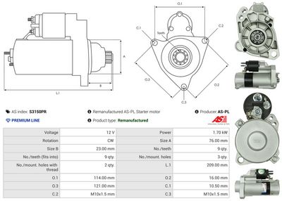 STARTER AS-PL S3150PR 4