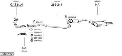 Изпускателна система BOSAL SYS02353