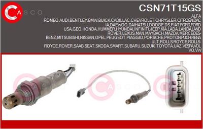 SONDA LAMBDA CASCO CSN71T15GS