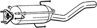 Filtr sadzy / filtr cząstek stałych, układ wydechowy BOSAL 7L6254401HX