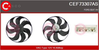 VENTILATOR RADIATOR CASCO CEF73307AS