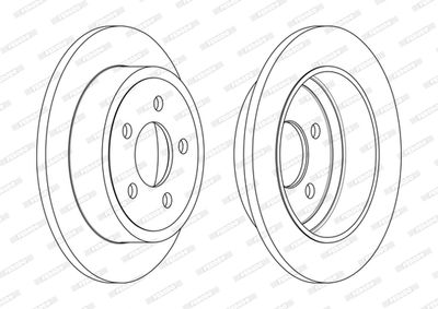 Bromsskiva FERODO DDF2288C